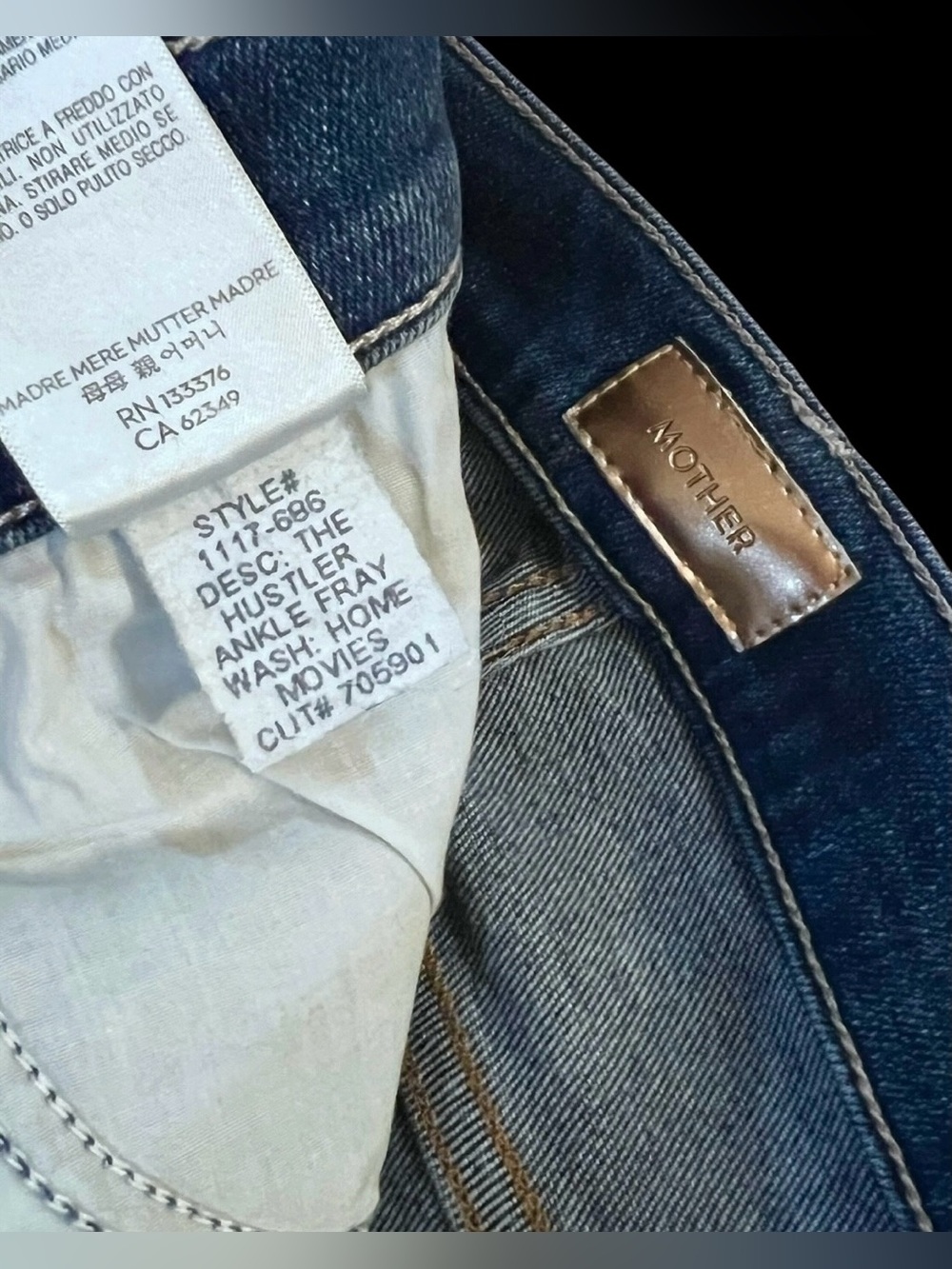 MOTHER Hustler Ankle Fray, Size 26 - Picture 15 of 16